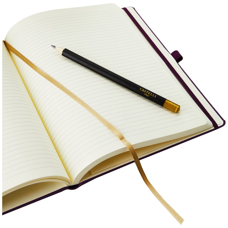 Castelli RQ27/25-477 Large Lined Ruled Tucson Notebook - Purple