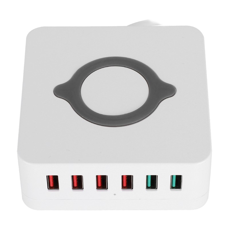 Intelligent Wireless Charging USB Station 6 Ports QC3.0 Fast Charge
