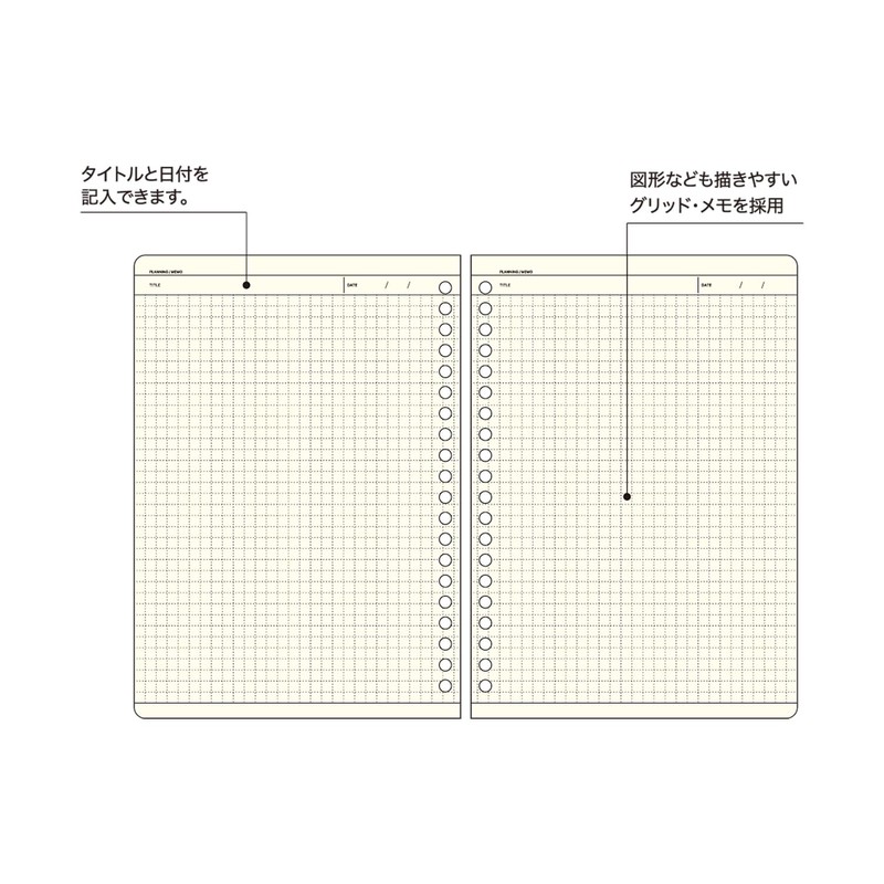 Laconic LFX-L04 Loose Leaf Grid Note A5 FLEX