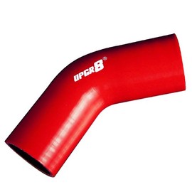 Upgr8 Universal 4-Ply High Performance 45 Degree Elbow Coupler Silicone Hose (2.0"(51MM), Red)