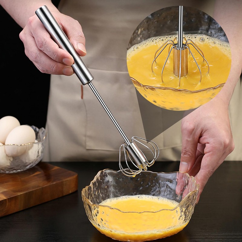 Title: 2 Semi Automatic Whisks, Stainless Steel Whisk, Kitchen Appliances