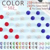 FEDESERN 498pcs Rhinestone Handcrafted Beads, Including 258pcs Disco Ball Clay