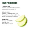 Brainiac Apple Applesauce, Unsweetened Applesauce with Vitamin C, Omega-3s &
