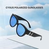 Cyxus P1186 Sunglasses, Polarized Lenses, Men's, Women's, Round, Ultra Lightweight,