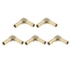 X AUTOHAUX 8mm Brass Barb Elbow 90 Degree Male Thread