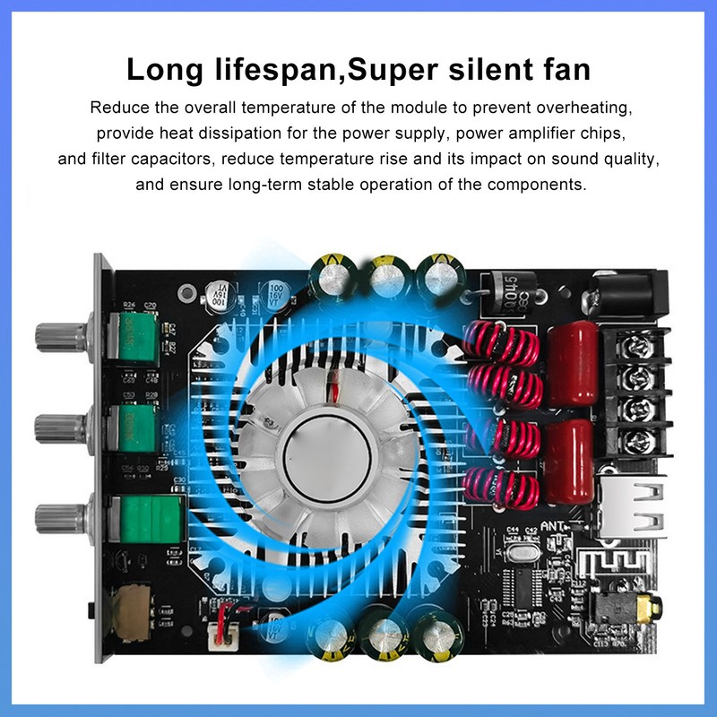 Bluetooth Digital Power Amplifier Module HD Sound High Low Pitch