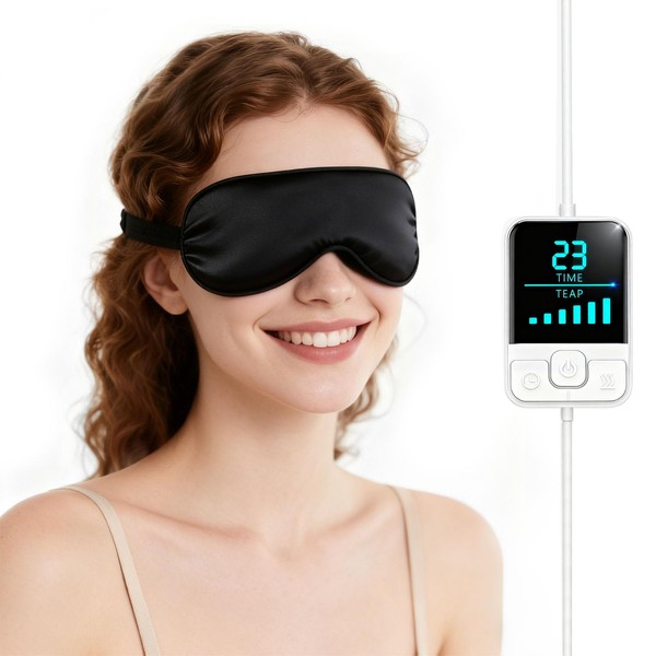Heated Eye Mask for Dry Eyes, Warm Eye Compress with