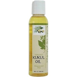 Oils of Aloha Natural Body Lubricant 4 Fl Oz Kukui Oil for Dry Skin Sunburn Eczema Hypoalle...