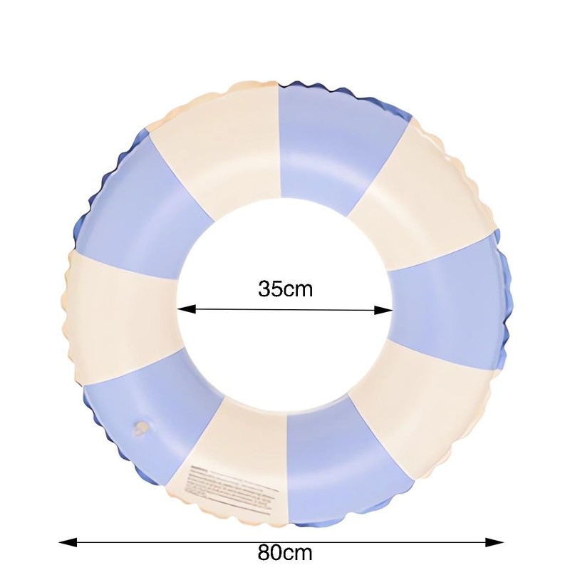 Swimming Ring, Pack of 2 Air Mattress Swimming Hoops, Inflatable,