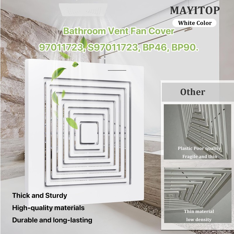 MAYITOP Bathroom Vent Cover BP46 BP90 With Springs Replacement Bathroom