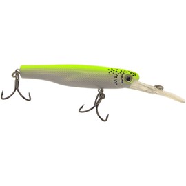 Thundermist Lure Company Misty Minnow Crank Bait, Chartreuse/Silver