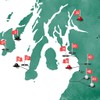 Scotland Golf Courses Push Pin Map - Track Your Scotland