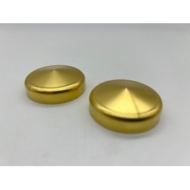 DIY CYCLE PARTS BRASS FORK TUBE TOP CAPS Cover Harley Sportster Custom XL1200C 1996-2010  36662b
