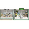 ANDALAI Under Sink Organizer,2 Packs 2 Tier Under Sink Organizers