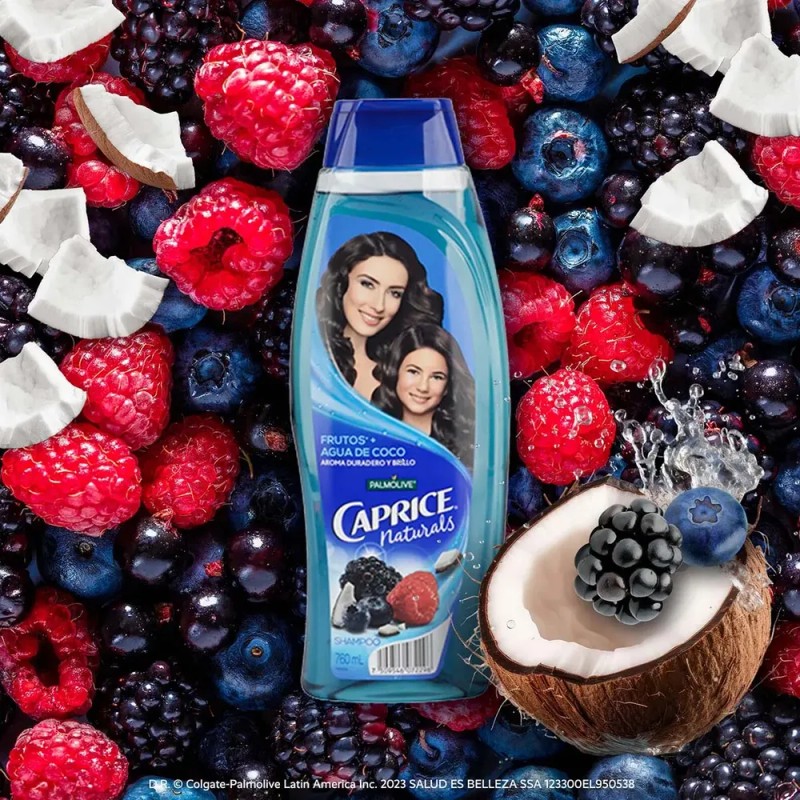 Shampoo Caprice Naturals Frutos Y Agua De Coco De 760