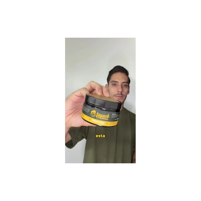 Cera Matte Clay Tesecé | Fijacion Alta Moldeable Sin Brillo