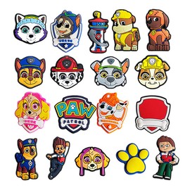 Dog Shoe Charms 18pcs Different Decoration for Teens Adults Clog Accessories Party Favor