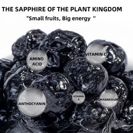 SYZJMWDY Wild Dried Blueberries, Unsweetened 7.05oz (200g) - All Natural Non-GMO, Dehydrated Fruit for Baking & Snacking - Resealable Bulk Box