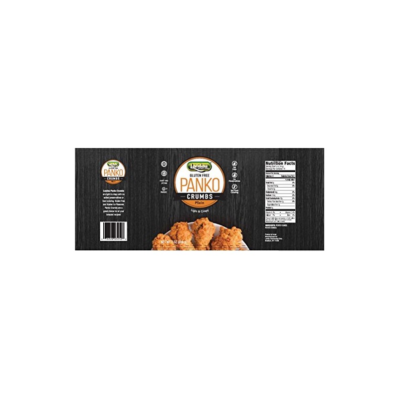 Landau Panko Crumbs"Gluten Free" Kosher For Passover 7 Ounce (Plain)
