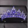 Unbranded Blue Silver Tiara Bridal Crown Princess Queen Prom gift