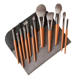 12 piezas. Juego de brochas maquillaje, brocha for polvos súper suave, juego herramientas for sombra ojos                                             