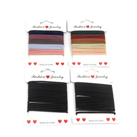 80 Stück starke elastische Haarbänder für Frauen - nahtlose Pferdeschwanzhalter, 2.5MM Snag-Free Haarbänder, Hair Bobbles für dickes Haar (Farbmischung)