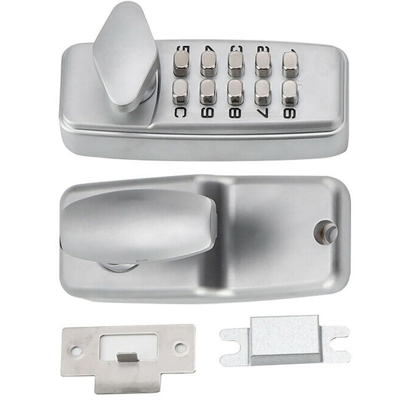 Mechanical Keyless Door Lock, 2-8 Digit Code Combination Entry Door