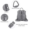 S-ZONE Leather Backpack Purses for Women Antitheft Soft Rucksack Ladies