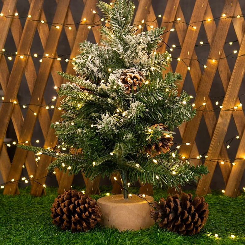 WEGRASY Firecracker Fairy Lights Plug in,33ft 300LEDs Green Wire Cluster