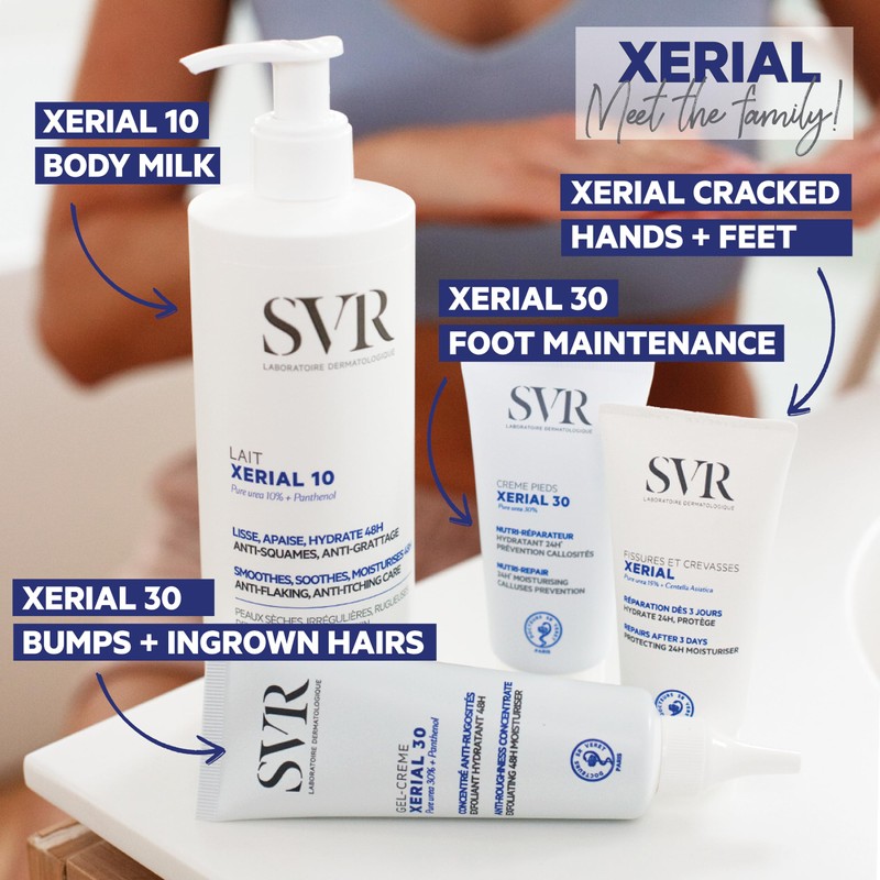 SVR Xerial Peel Exfoliating Foot Sock Mask. Intensive Treatment for