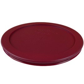 Pyrex 7201-PC Sangria Dark Red Burgundy Plastic Food Storage Replacement Lid - 2 Pack