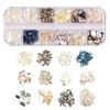 HappyHome Nail Parts, Seashell Tips, 12 Types, Nail Art, Shelf