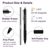 Erasable Gel Pens, 15 Pack Black Retractable Erasable Pens Clicker,