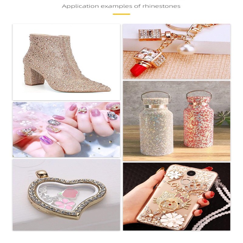 YouLuo 1440pcs Flat Back Crystal Rhinestones Round Gems, SS20, 4.6-4.8mm