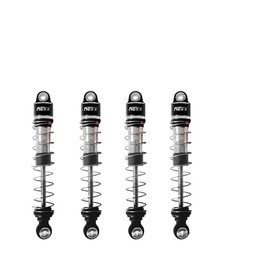 Nexx Racing Oil Shock (4pcs) for RC Car 1/18 TRX4M, 1/24 SCX24 - Remote Control Car Parts (HELIDIRECT) (AX24 - Black)