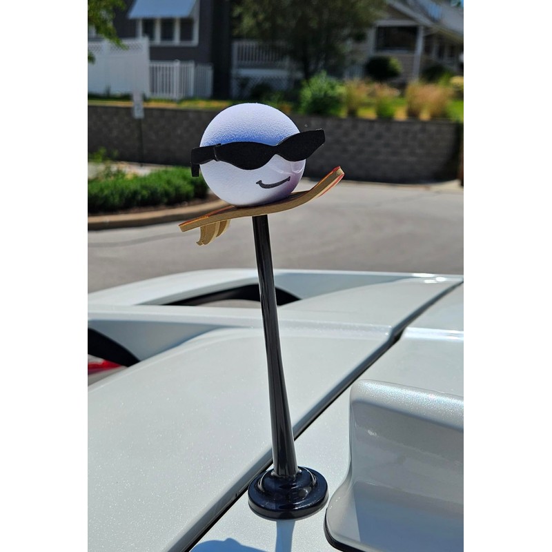 Coolballs Cool Surfer Dude Kahuna Surfing Car, Truck, and SUV