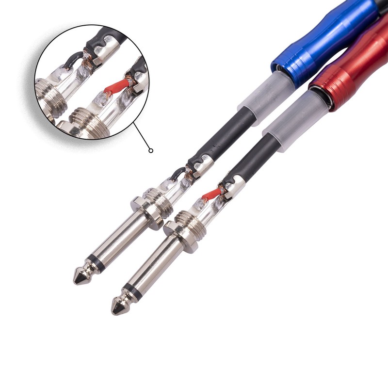 Dual 1/4 Inch TS to Dual RCA Stereo Sound Cable
