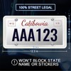 QiqaMole 1 Pack Silicone License Plate Frame, Front Back License