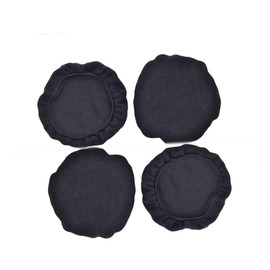 OSALADI 12pcs Washable Stretchable Fabric Headphone Covers Sanitary Ear Pad Earcup Covers for Over Ear Headphones Black Protective Sleeves