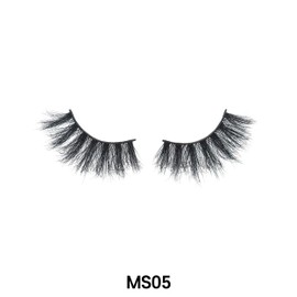 Laflare 3D SILK MINK MAX VOLUME Premium Faux Mink 25mm Extra Long Eyelashes, Cat Eyes, Wispy, Fluffy, Soft as Mink, Multi-layered Dramatic Volume False Lashes (LFMS-MS05)