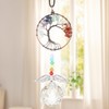 Tree of Life Suncatcher for Windows, OIHCAZ Healing Crystals Tree