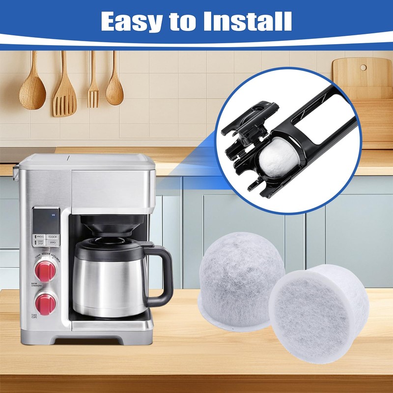 10Pcs Wolf Coffee Maker Water Filter Pods Replacement, Charcoal Coffee