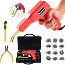 150 W Plastic Welding Machine Car Bumper Repair Kit Car Shock Absorber Repair Machine, 800 Pieces Hot Stapler Welding Repair Machine Repair Kit for Car Bumper/Parts