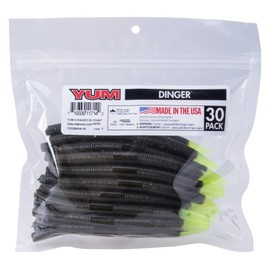 Yum Lures 5 Dinger Blk-Grn Pmpkn/Ch