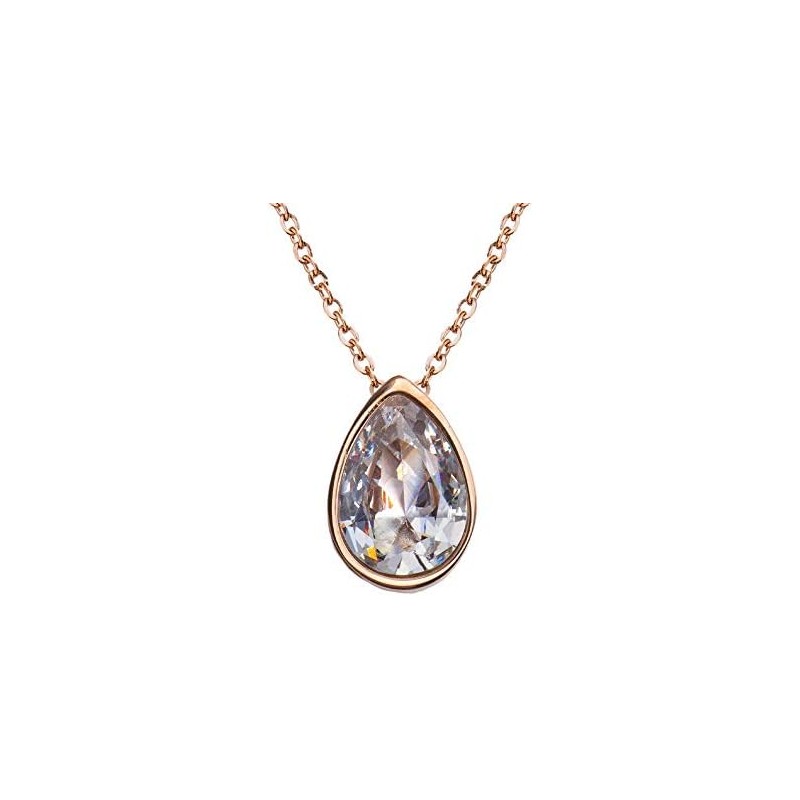 LuckyLy Collares para Mujer Oro Rosa 18K Plata Zirconia Cúbica