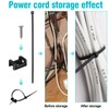 Cable Zip Tie Mounts Kit - 55 Set Wire Cable