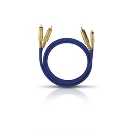 Oehlbach NF 1 stereo audio cable RCA Blue
