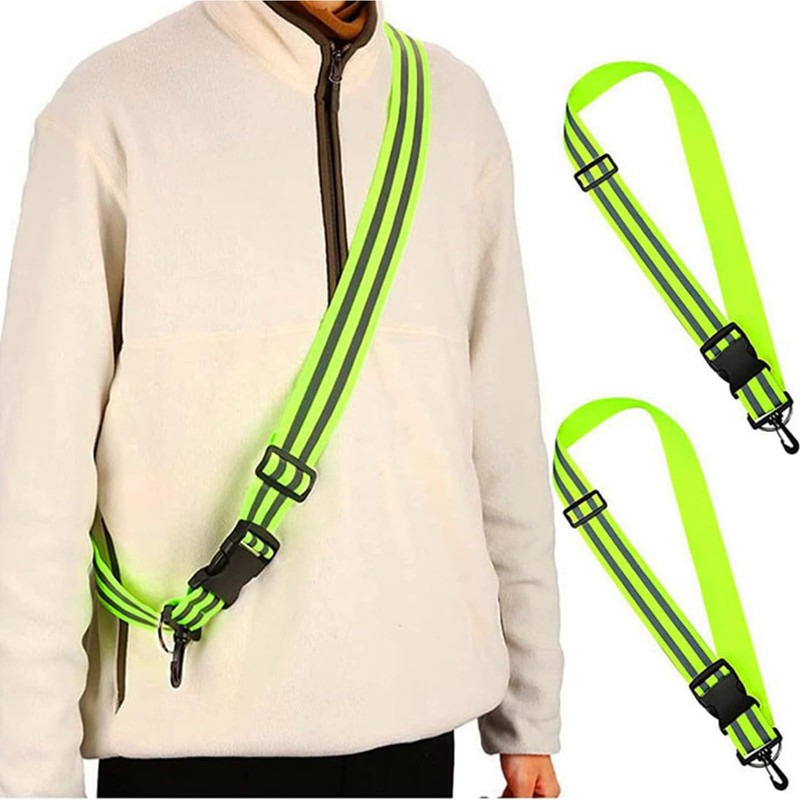 FineGood Reflective Taski Reflective Belt, Fluorescent Belt, Improved Night Visibility,