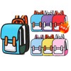 Kawaii Backpack Cute Cartoon 3D Jumping Style 2D Drawing Manga