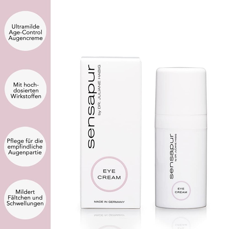 SENSAPUR Eye Cream Ultra Mild Anti-Ageing Gel Cream for Sensitive